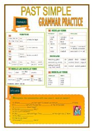 English Worksheet: PAST SIMPLE-GRAMMAR PRACTICE