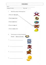 English Worksheet:  Some and Any