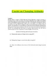 English worksheet: Caselet on Changing Atitude