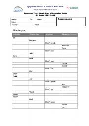 English Worksheet: Simple Past of Irregular Verbs