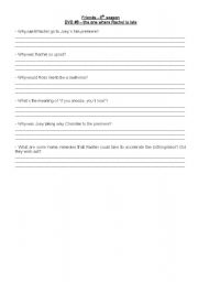 English worksheet: Friends 3