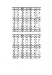 English Worksheet: CROSSWORD