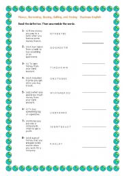 English Worksheet: Money