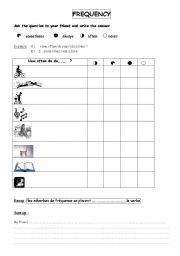 English Worksheet: frequency