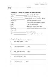 English worksheet: English test (present continuous)