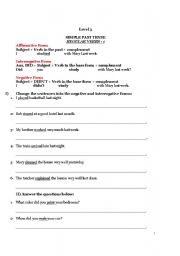 English Worksheet: Simple Past Tense - Regular Verbs