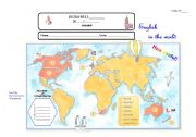 English Worksheet: English in the world