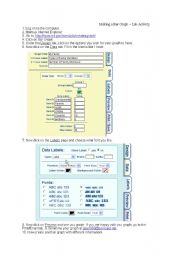 English Worksheet: Internet Graph Activity