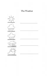 English Worksheet: The Weather