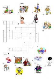 English Worksheet: crosswords verbs