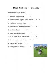 English worksheet: SHAUN THE SHEEP 