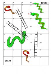 Snakes & Ladders Vocabulary Template Game