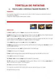 English Worksheet: SPANISH OMELETTE1