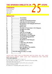 English Worksheet: SPANISH OMELETTE 2