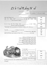 English Worksheet: Past Simple - Little Red Riding Hood
