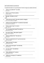 Reported Speech -Questions