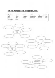 English Worksheet: Plurals