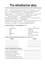 English Worksheet: Past tense worksheet