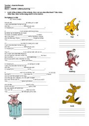 English Worksheet: Song - Swinging on a star by Frank Sinatra