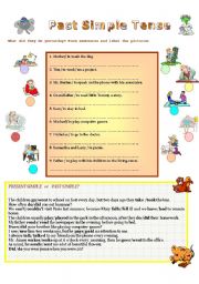 English Worksheet: Past Simple exercises