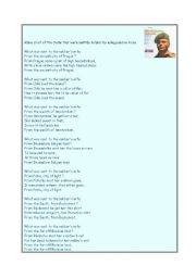 English worksheet: ballad of the soldiers wife