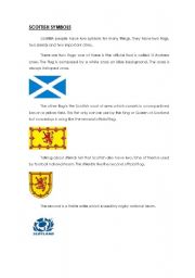 English Worksheet: scottish symbols