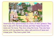 English Worksheet: SummerHolidays.Two/ country