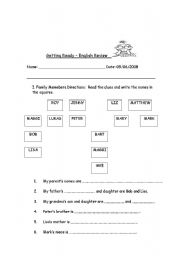 English Worksheet: getting ready - english review