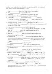 English Worksheet: Mixed Tenses Exercise