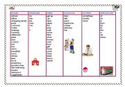 English Worksheet: Building sentences
