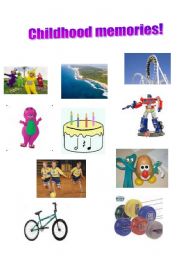 English worksheet: Childhood memories