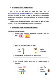 English worksheet: Support Spain Eurocup 2008