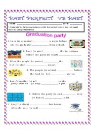 English Worksheet: Past perfect vs. Simple Past
