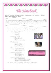 Movie Activity - The notebook