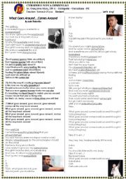 English Worksheet: A song: WHAT GOES AROUND...COMES BACK AROUND by JUSTIN TIMBERLAKE