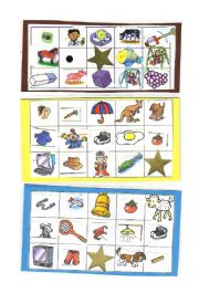 English Worksheet: bingo cards (set 3)