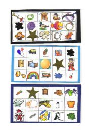 English Worksheet: bingo cards (set 4)