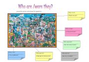 English Worksheet: Who are/were they?