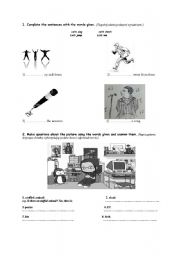 English Worksheet: General revision