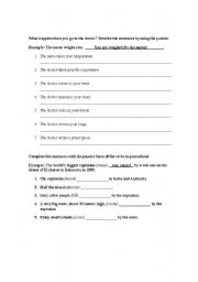 English Worksheet: Passive 
