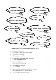 English Worksheet: Idiomatic Expressions