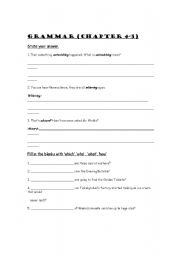 English Worksheet: Charlie and the Chocolate Factory