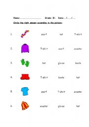 English Worksheet: weather