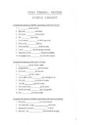 English Worksheet: Simple Present