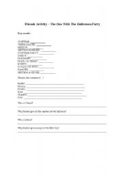 English Worksheet: Friends Activity