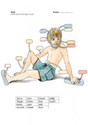 English Worksheet: body