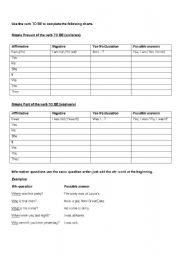 English Worksheet: Verb TO BE (Simple Present and Simple Past)