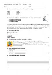 English Worksheet: past simple worksheet