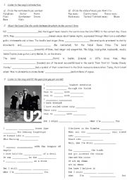 English Worksheet: Present perfect + still using the song from U2 �still havent found...� in French
