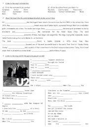 English Worksheet: Present perfect + still using the song from U2 still havent found... in French